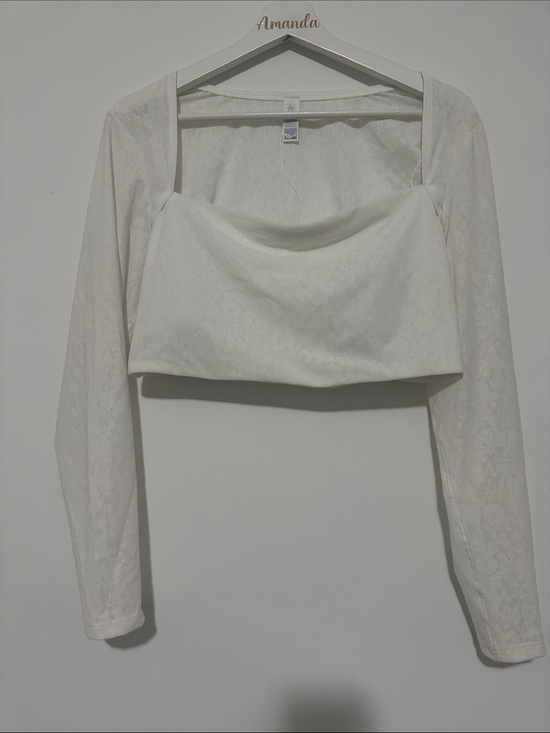aerie Tops - Offline By Aerie BNWT White Long Sleeve Crop Top